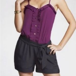 Purple & navy short romper. Express Brand.